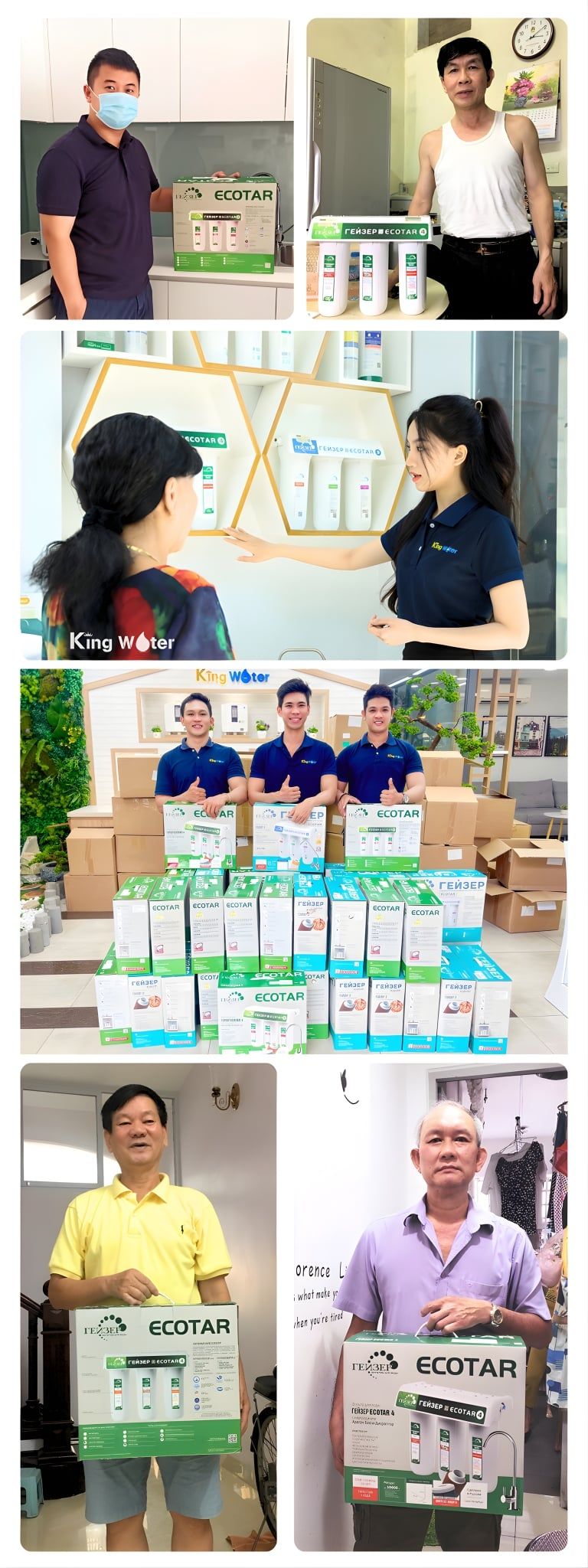 Khách hàng tin tưởng lựa chọn sử dụng máy lọc nước Geyser Ecotar 4