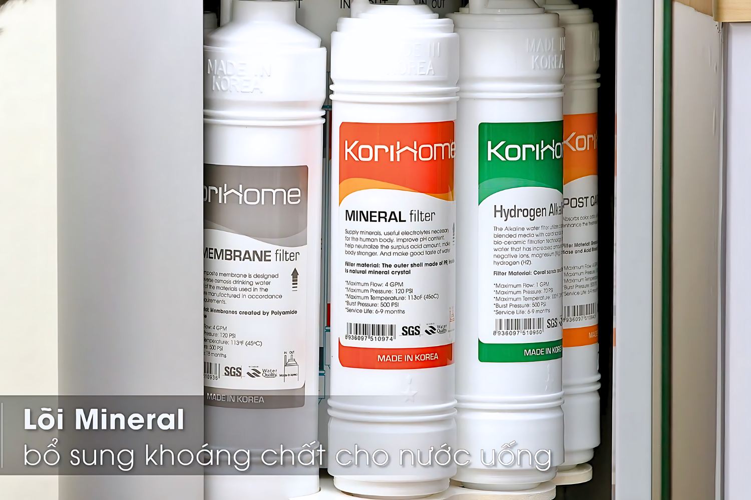 Lõi Mineral bổ sung các khoáng chất cần thiết