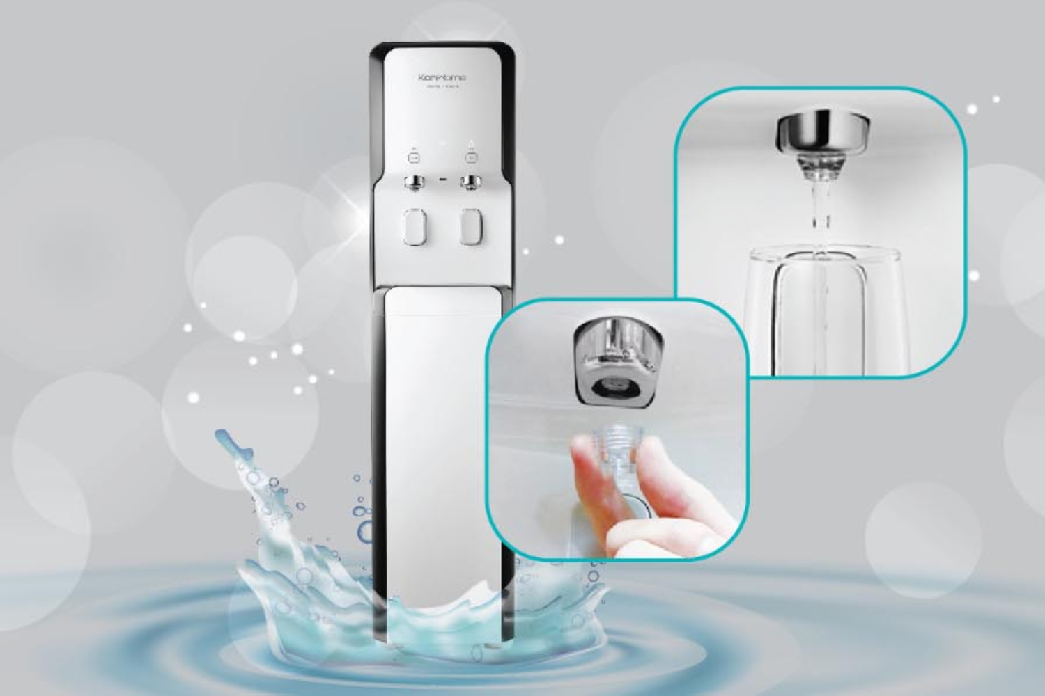 Vòi lấy nước được thiết kế theo dạng rời, dễ dàng tháo ra để vệ sinh