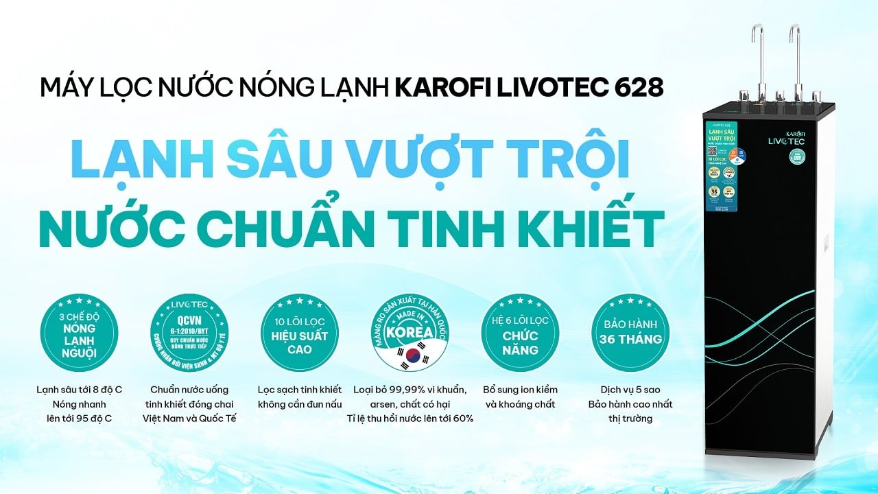 Máy lọc nước Karofi LIVOTEC 628