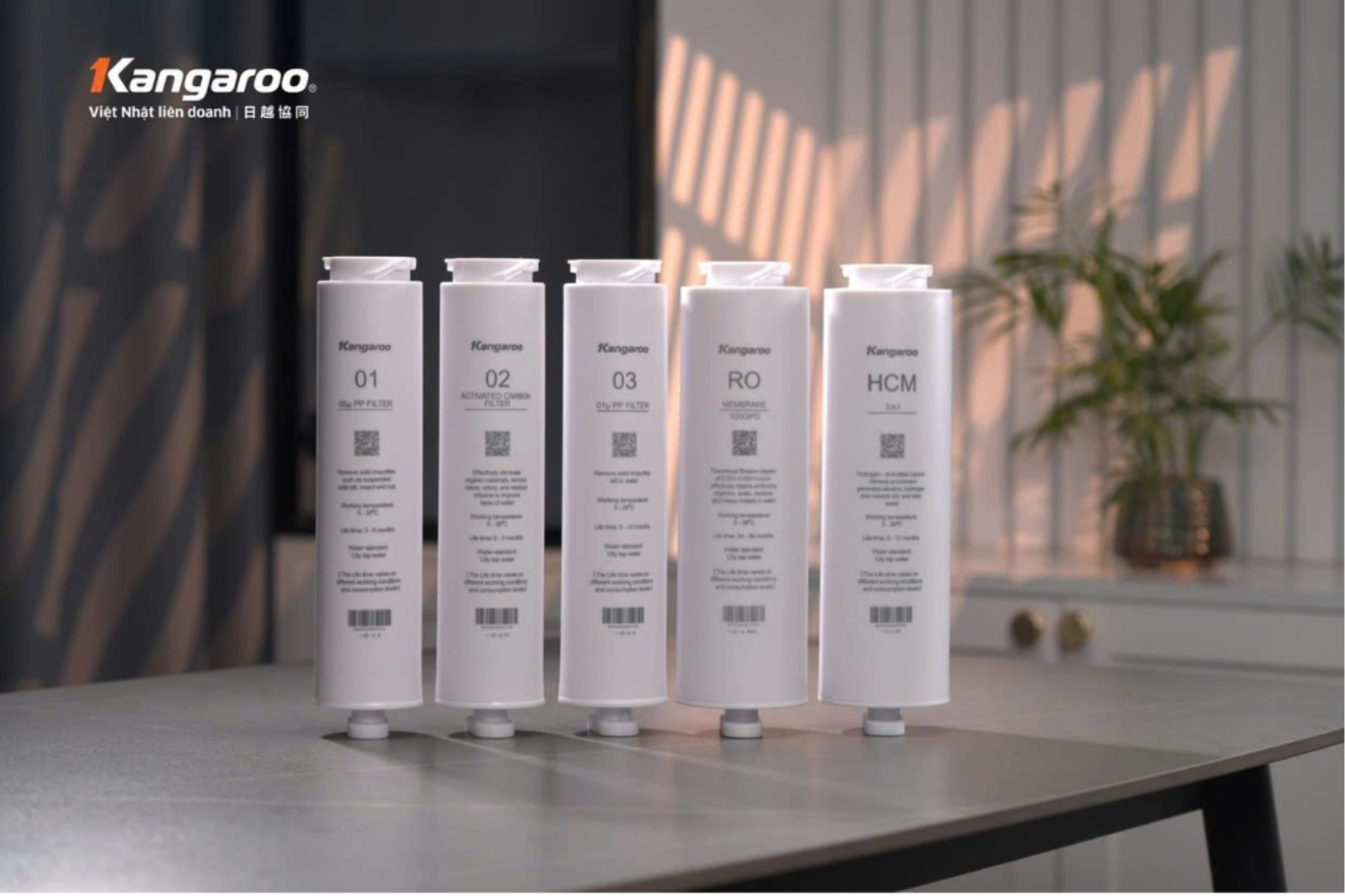 Lõi lọc thô dạng đúc liền xuất hiện trên các model Kangaroo Hydrogen dòng U (KG100HU, KG100HU+...).