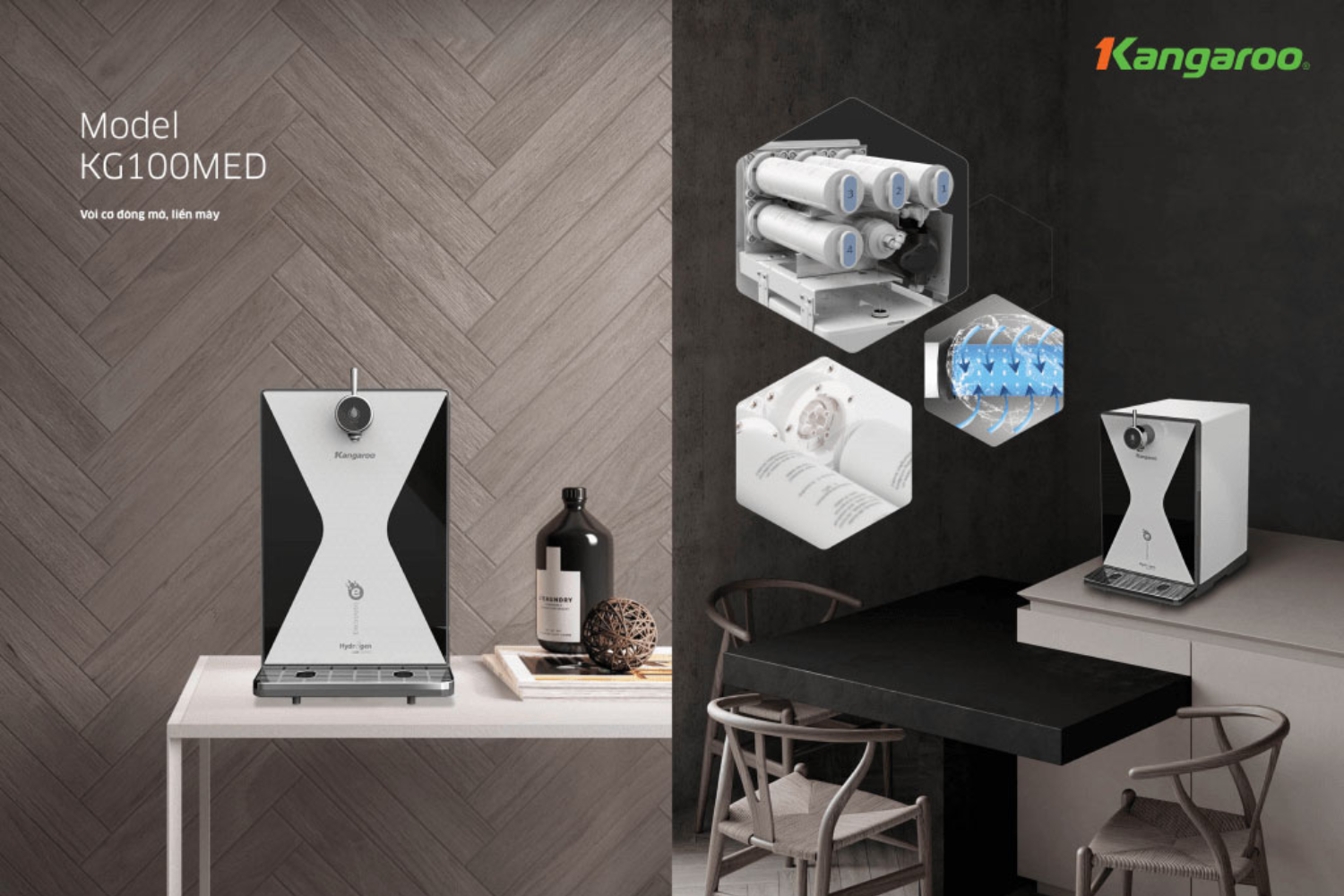 Kangaroo khuyến nghị thay lõi số 3 theo đúng chu kỳ kỹ thuật của máy