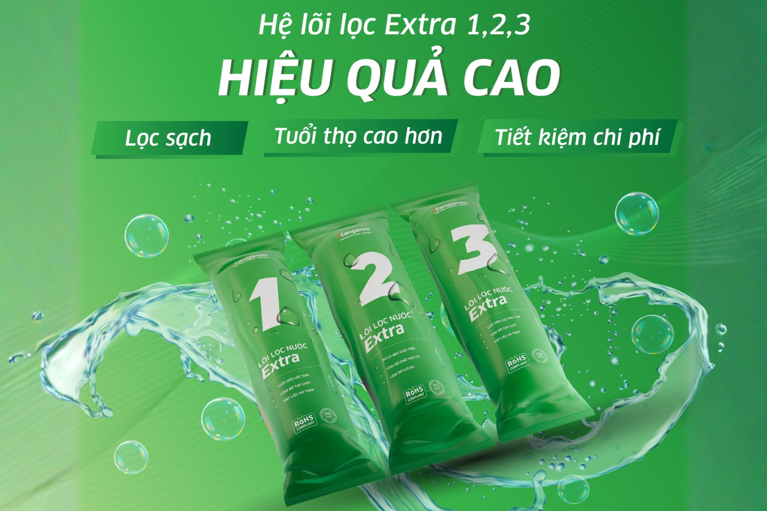 Hệ lọc thô quyết định trực tiếp đến tuổi thọ của màng RO và sự ổn định của máy lọc nước Kangaroo