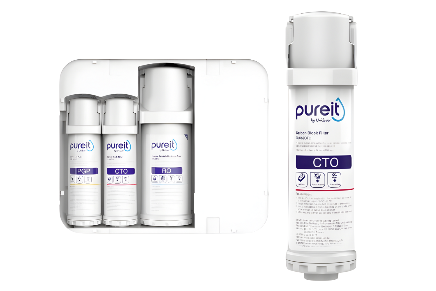 Lõi lọc CTO&nbsp;dành cho máy&nbsp;Unilever Pureit Delica UR5440