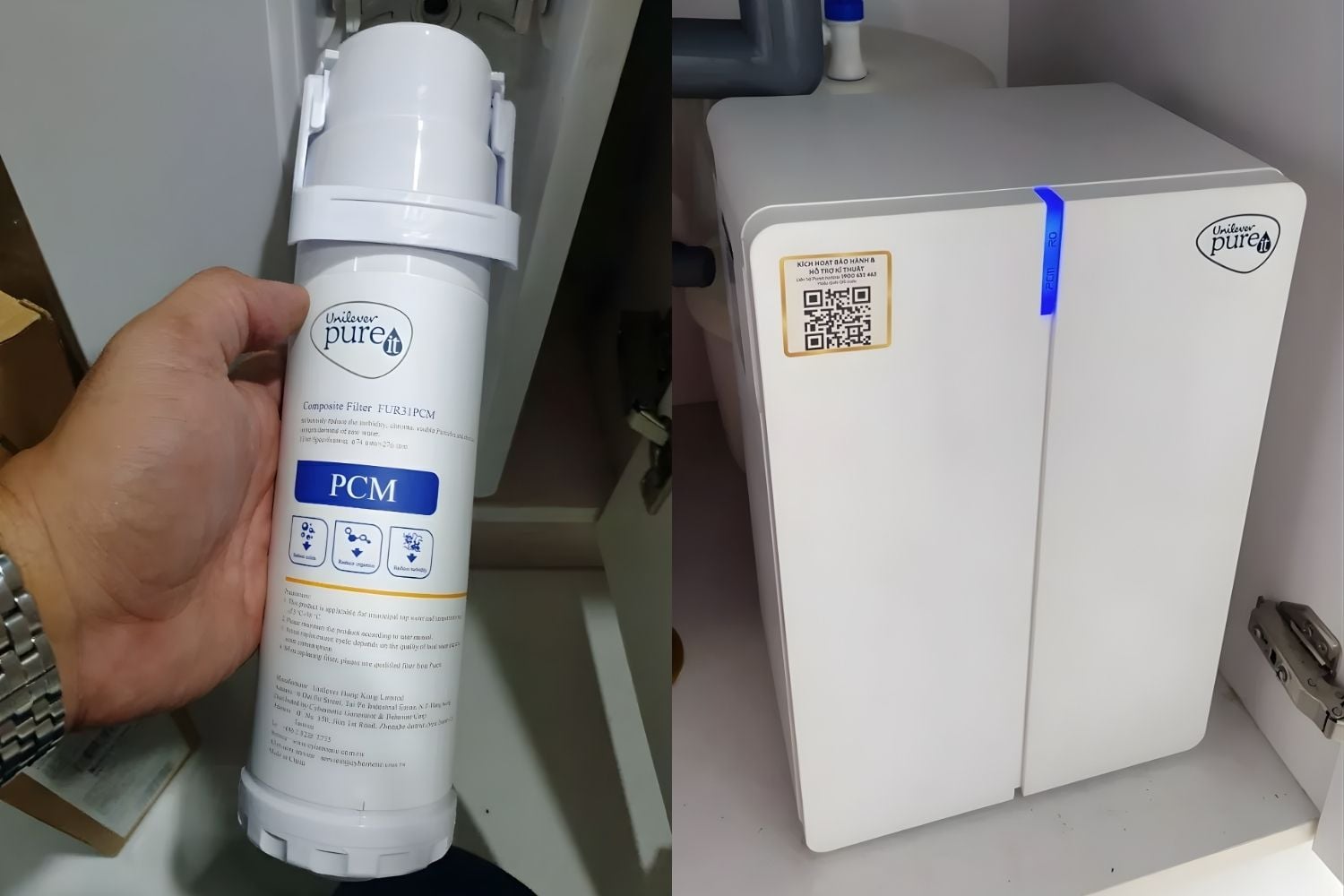 Cần thay lõi lọc PCM đảm bảo hiệu suất vận hành của máy lọc