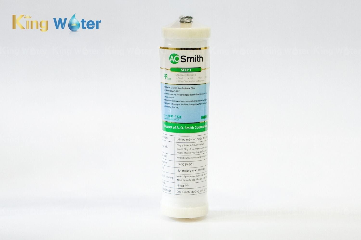 Lõi AO Smith PP5 nằm ở vị trí số 1 của máy lọc nước