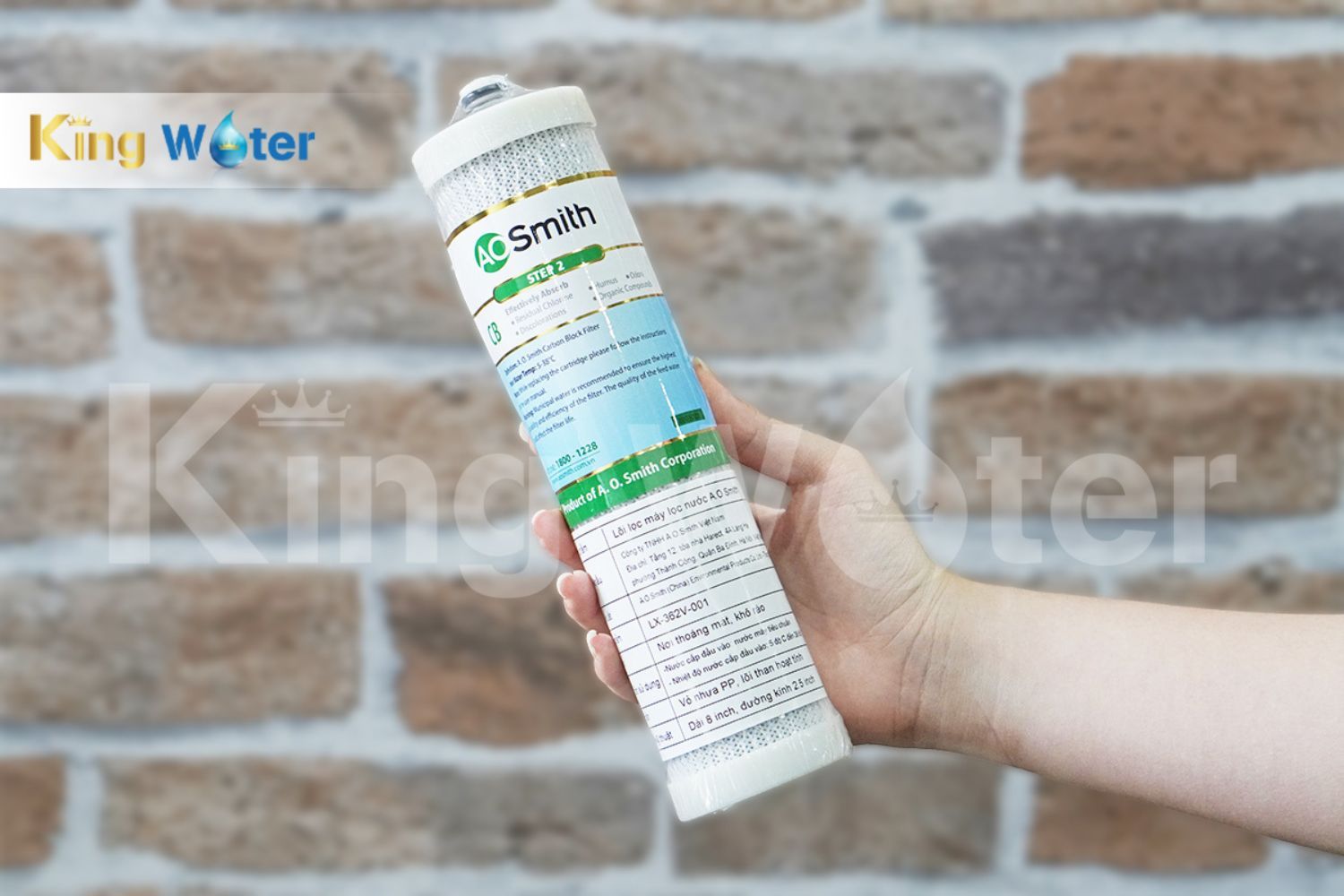 Lõi lọc Carbon Block hấp thụ Clo, mùi hôi có trong nước