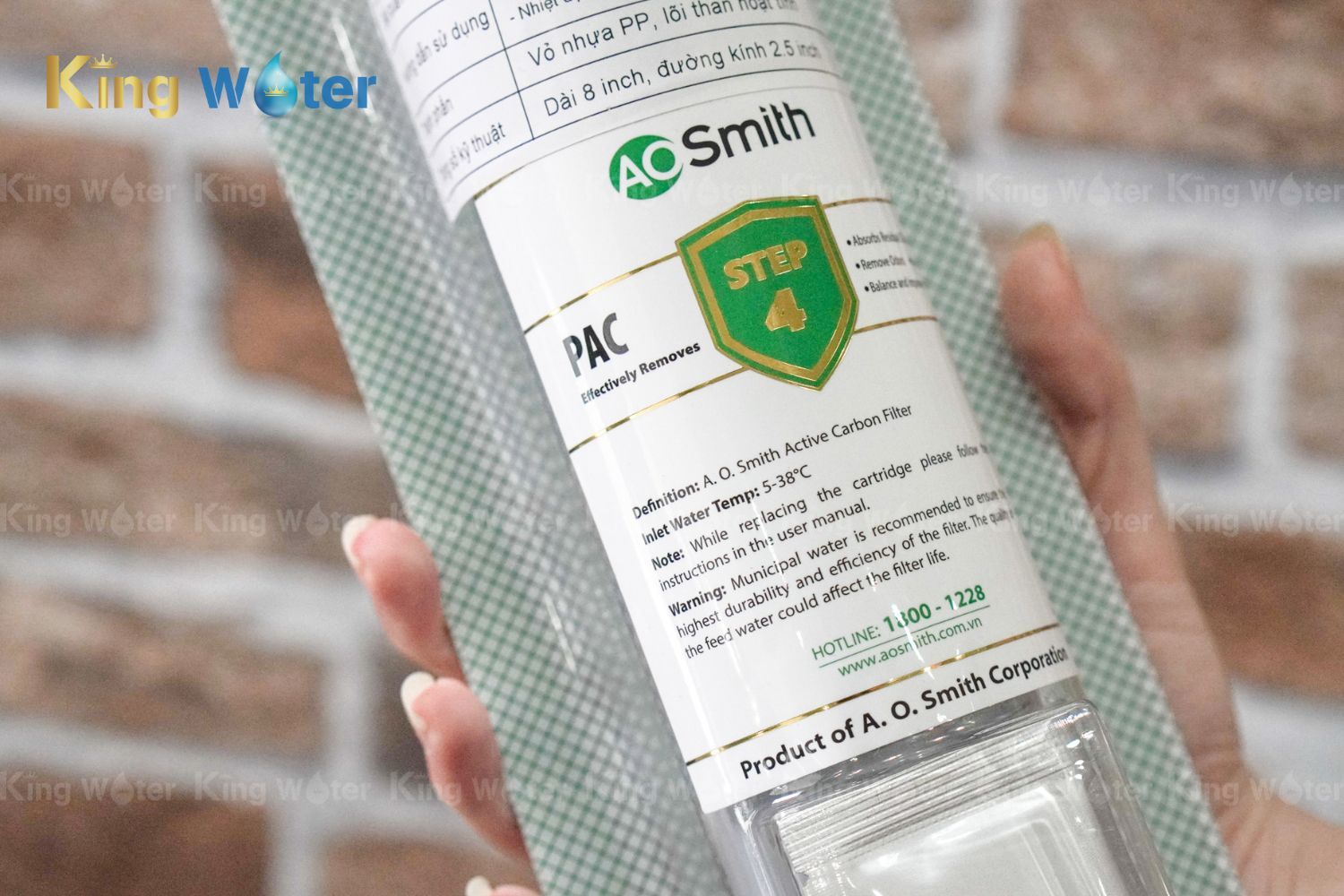 Lõi PAC | PJ-1866-V nằm ở vị trí số 2 của máy lọc nước AO Smith