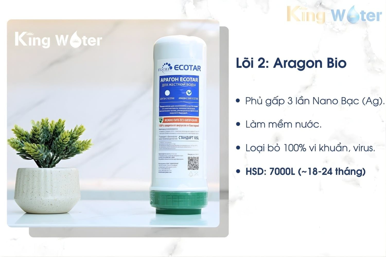 Lõi lọc số 2 Geyser Ecotar 4: Aragon Ecotar New