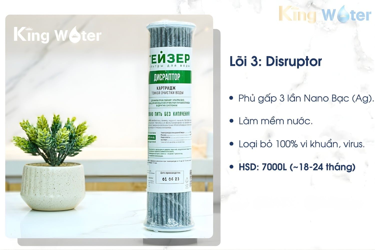 Lõi lọc số 3 Geyser Ecotar 4: Disruptor Ecotar New