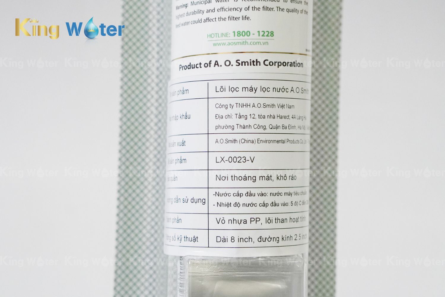 Thông số kỹ thuật của lõi Carbon Block | LX-0023-V