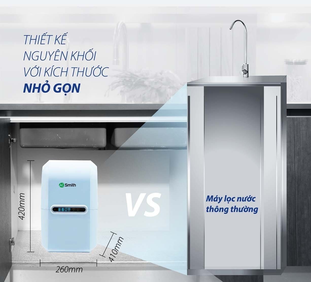 Ao Smith A1 trở nên nổi bật giữa rất nhiều dòng máy lọc nước khác trên thị trường