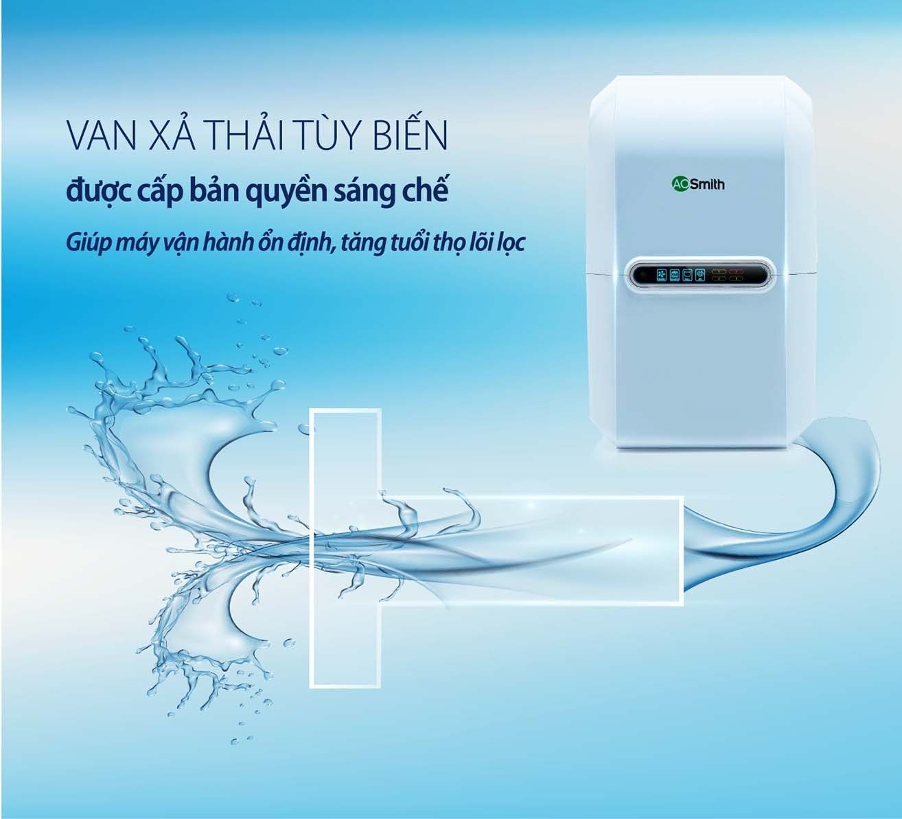 Van biến thiên cũng là một tính năng thông minh khác của máy lọc nước A1