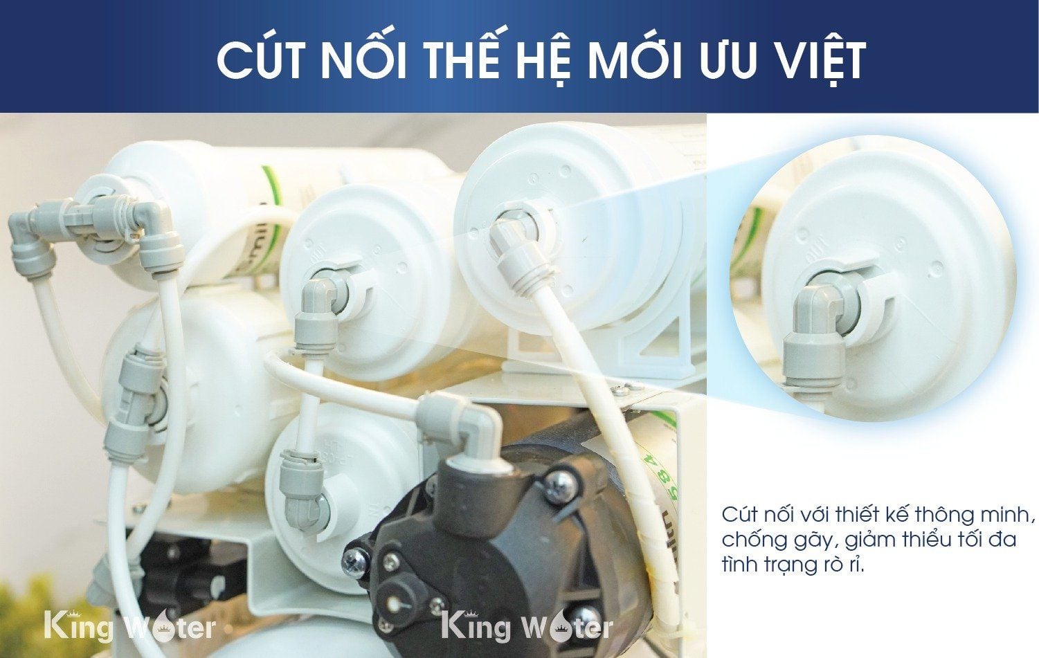 Aosmith G1 có cút nối thế hệ mới ưu việt