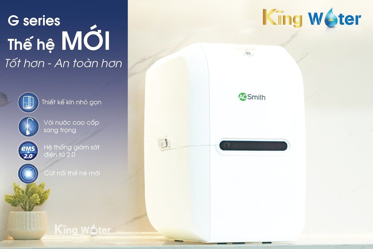 Thuộc dòng sản phẩm G thế hệ mới, tích hợp nhiều tính năng thông minh