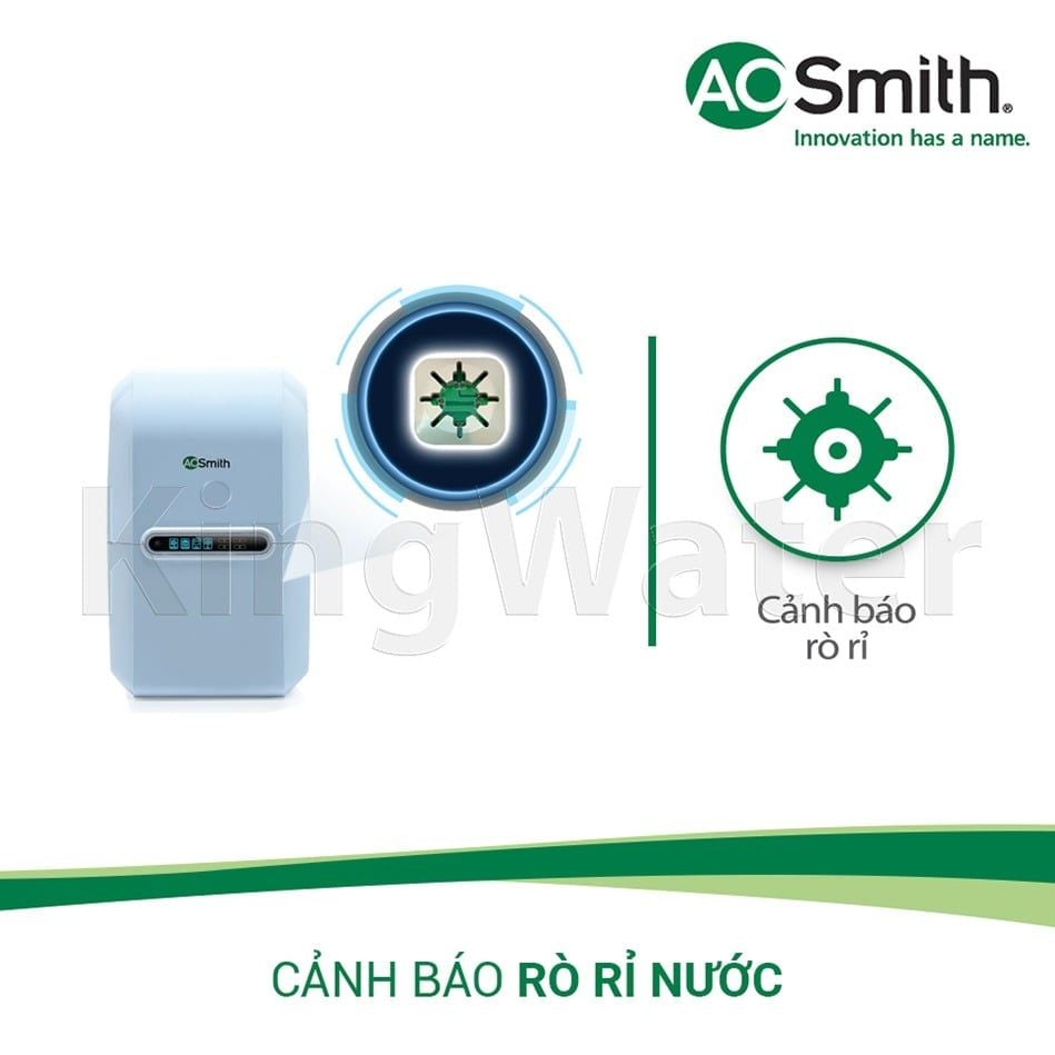 Máy Aosmith A2  tích hợp cảm biển rò rỉ nước đảm bảo an toàn