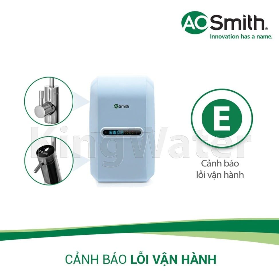 Máy lọc nước Aosmith A2 có thể cảnh báo lỗi vận hành