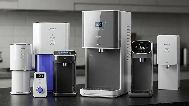Máy lọc nước để bàn đa dạng mẫu mã, phù hợp nhiều không gian