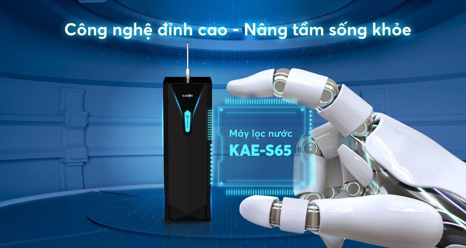 Máy lọc nước Hydro-ion kiềm Karofi KAE-S65 - Bí quyết cho cuộc sống khỏe mạnh