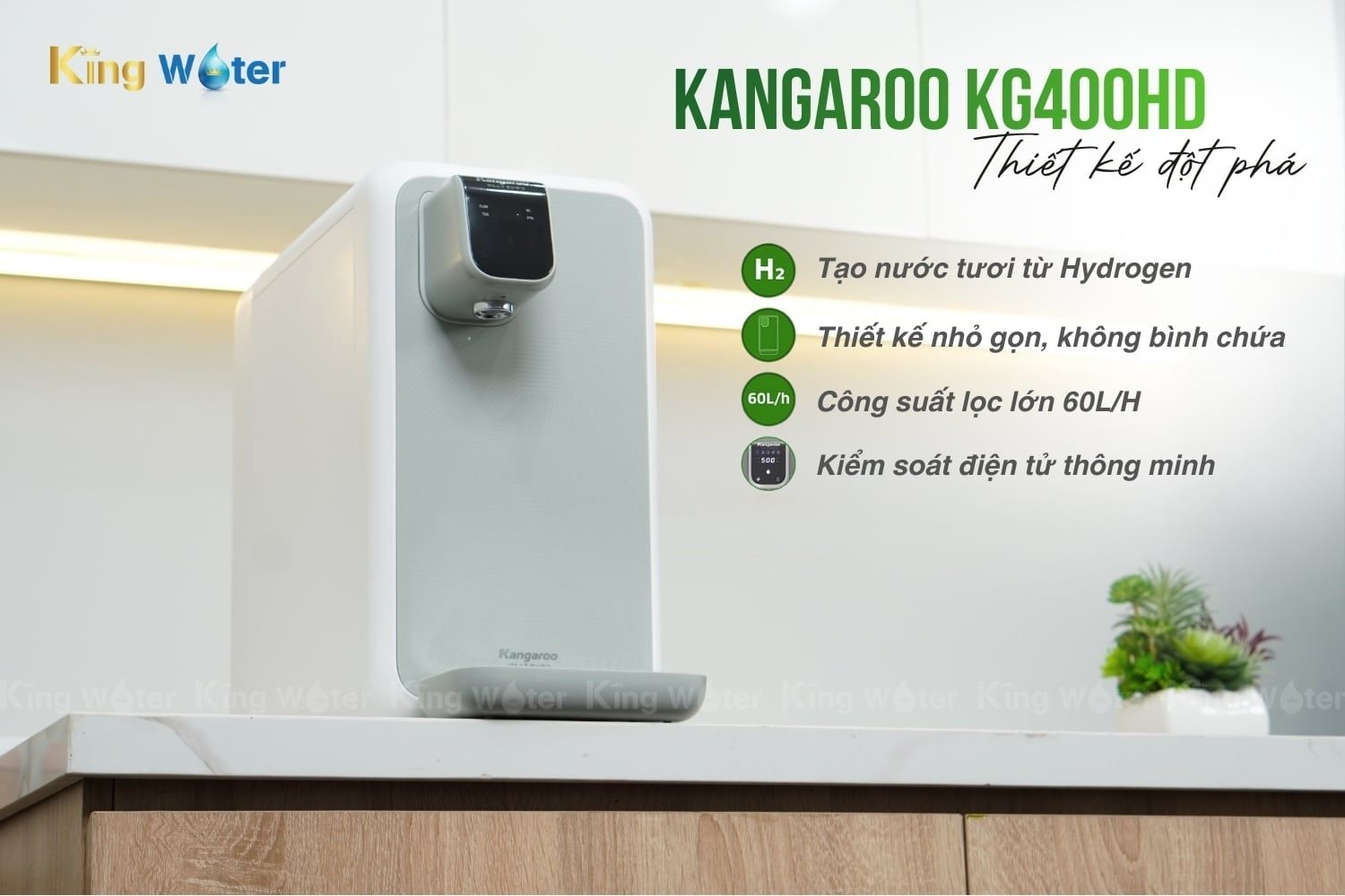 Máy lọc nước Kangaroo Hydrogen KG400HD