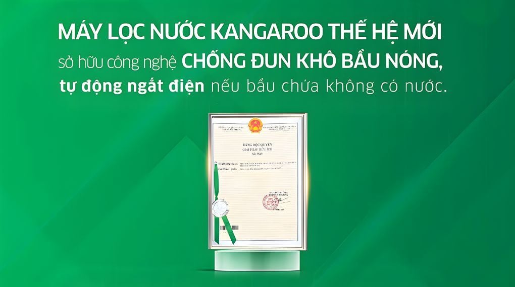 Kangaroo KG10A12 – Bảo vệ tối đa, an tâm mỗi lần lấy nước nóng
