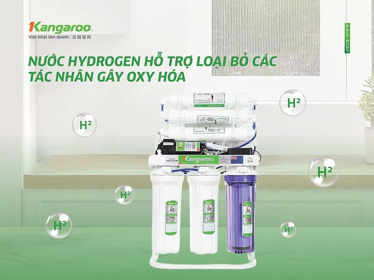 Kangaroo KG10A20 tạo nước giàu Hydrogen ưu việt