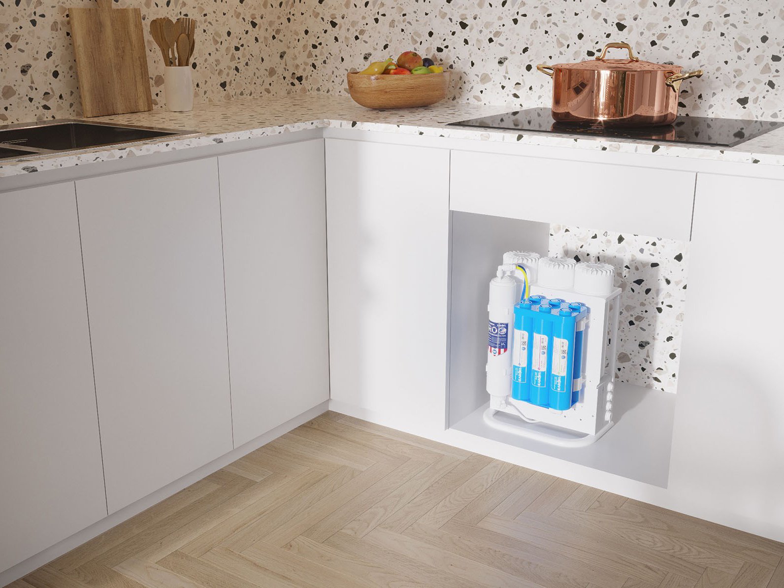 Máy lọc nước để gầm Karofi thiết kế nhỏ gọn