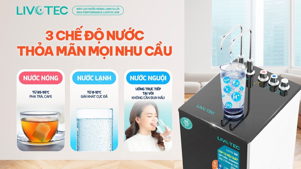 Máy lọc nước Livotec RO Nóng – Lạnh – Nguội