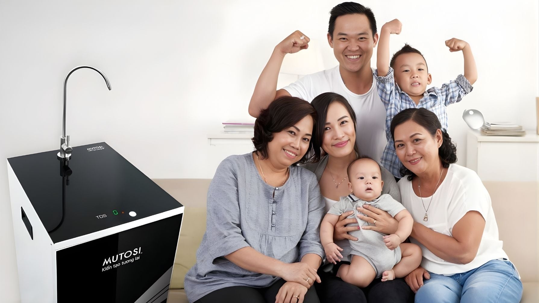 Máy lọc nước Mutosi mức giá đa dạng, phù hợp với nhiều gia đình