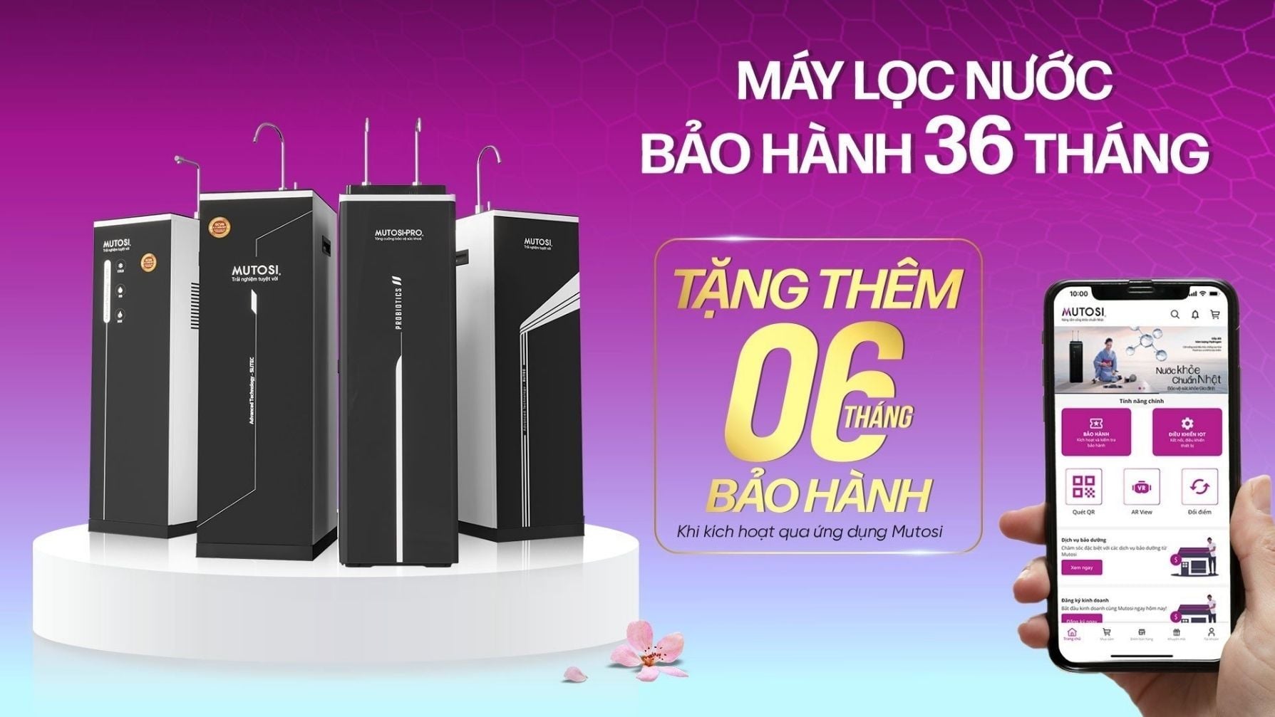 Mua máy lọc nước Mutosi tại KingWater - Chất lượng chính hãng, bảo hành 3 năm