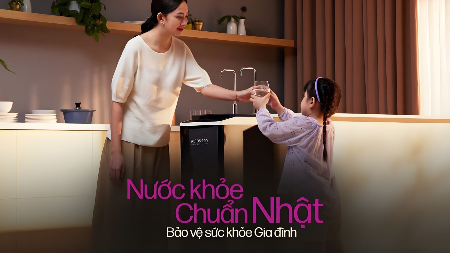 Nước khoẻ chuẩn Nhật - Bảo vệ sức khoẻ với máy lọc nước Mutosi