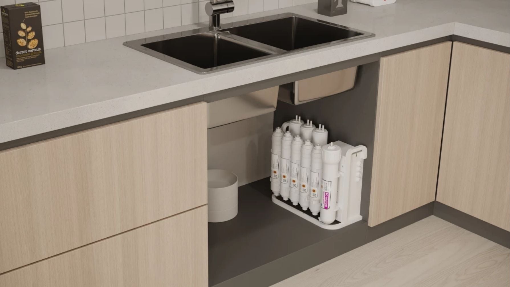 Máy lọc nước Mutosi để gầm nhỏ gọn