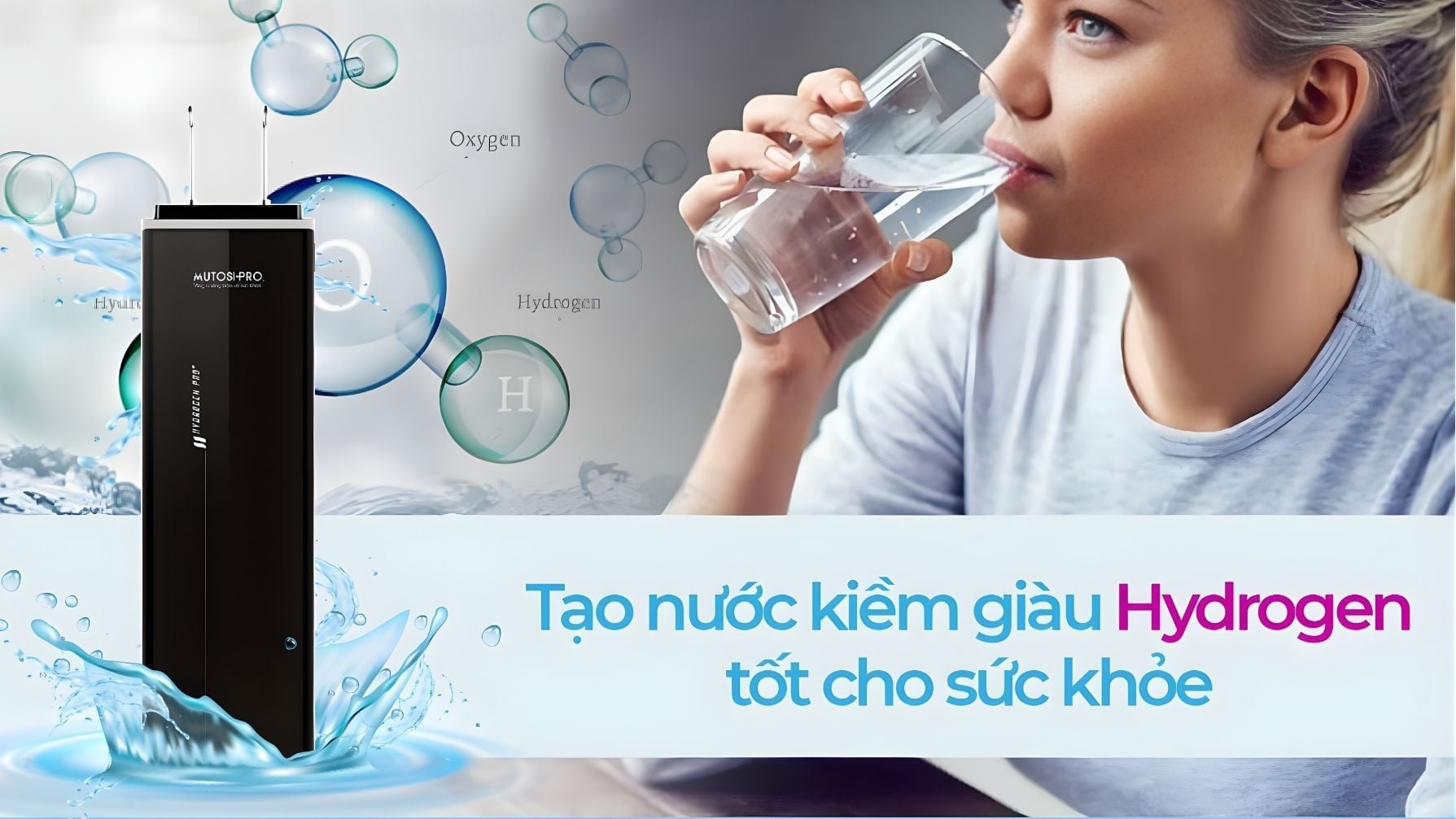 Máy lọc nước Hydrogen Mutosi - Bổ sung khoáng chất cho cơ thể