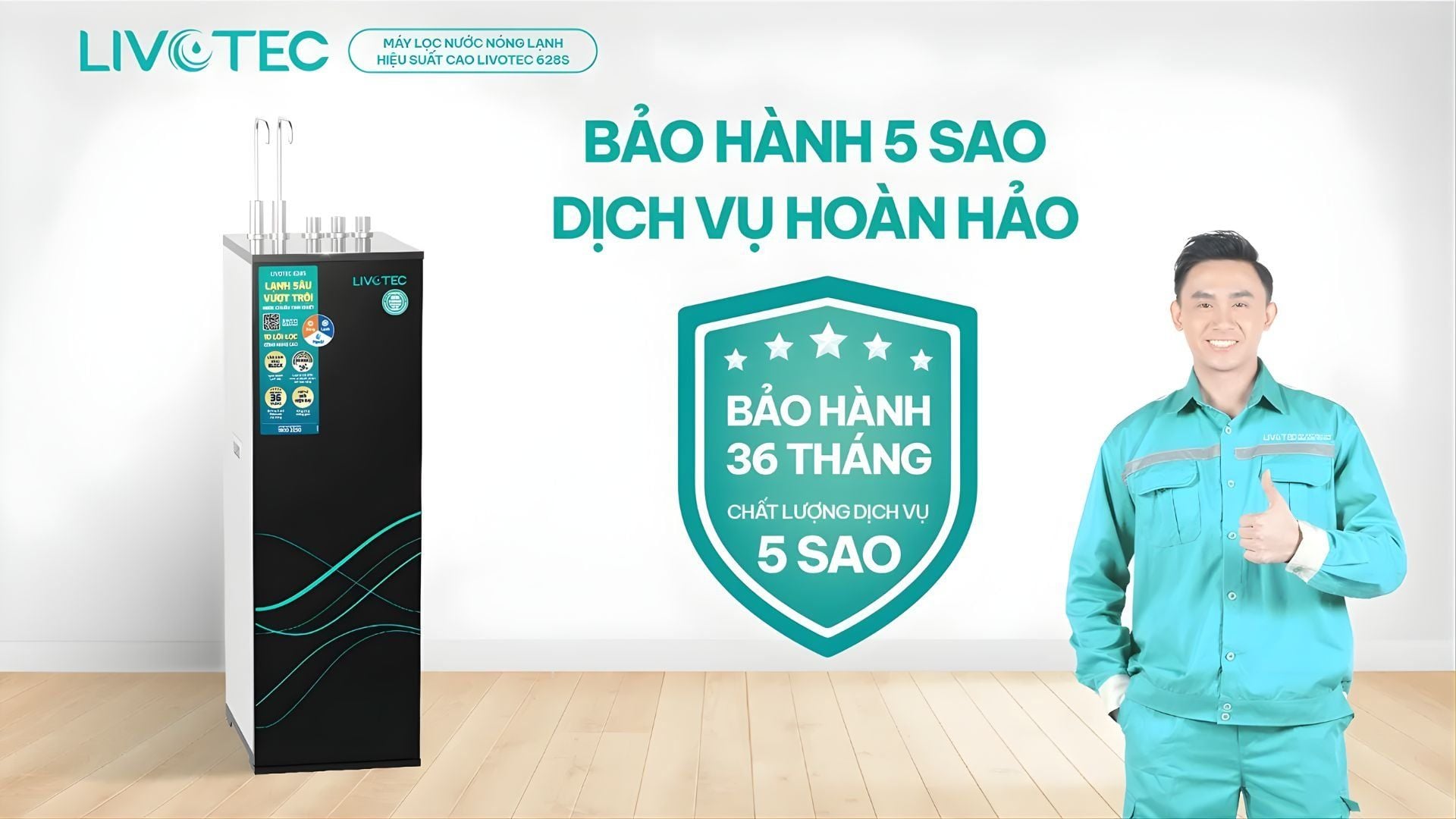 Livotec 628S bảo hành 3 năm kèm dịch vụ 5 sao chất lượng cao
