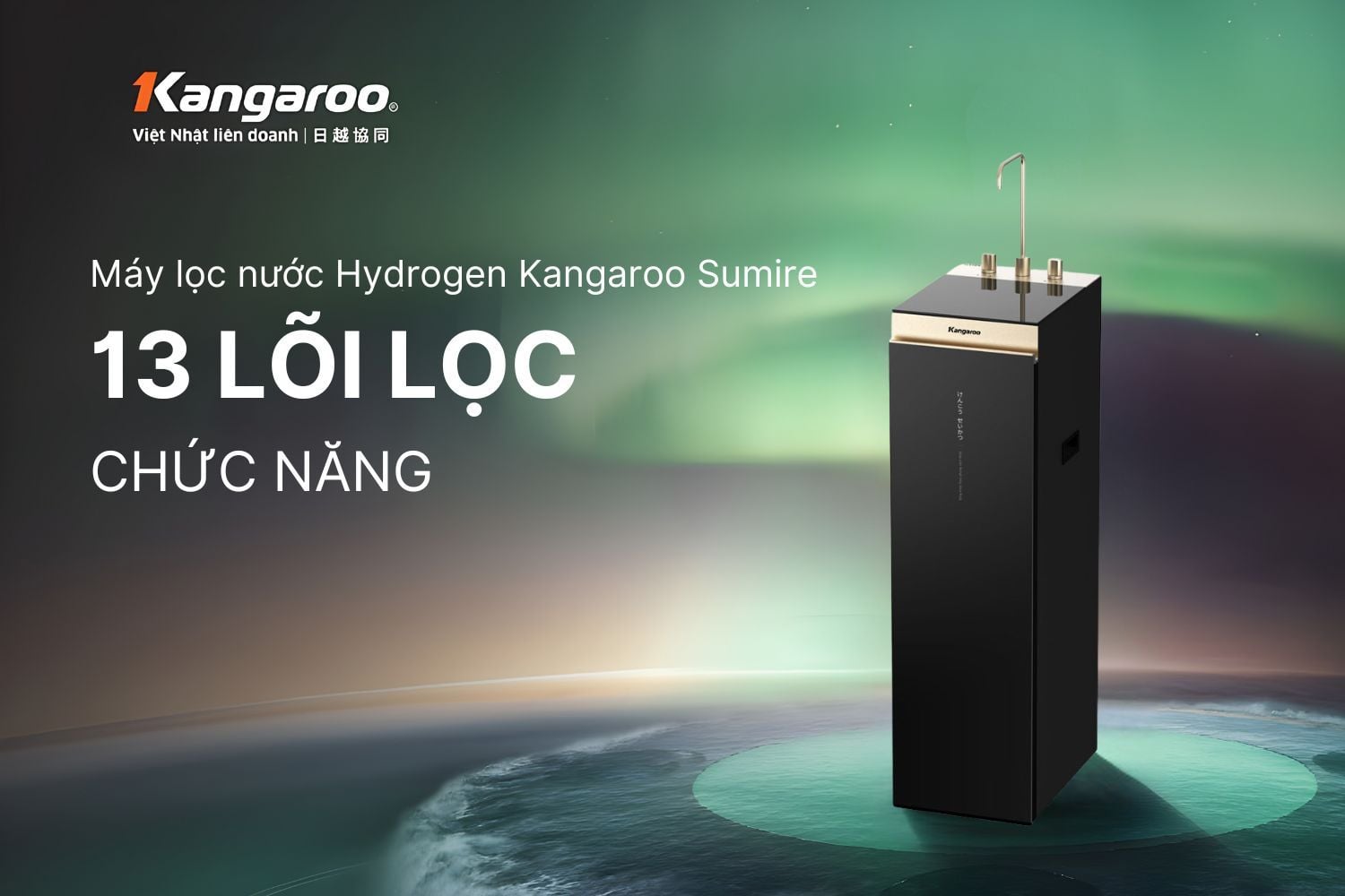 Hệ thống 13 lõi lọc thế hệ mới, gấp đôi khoáng chất