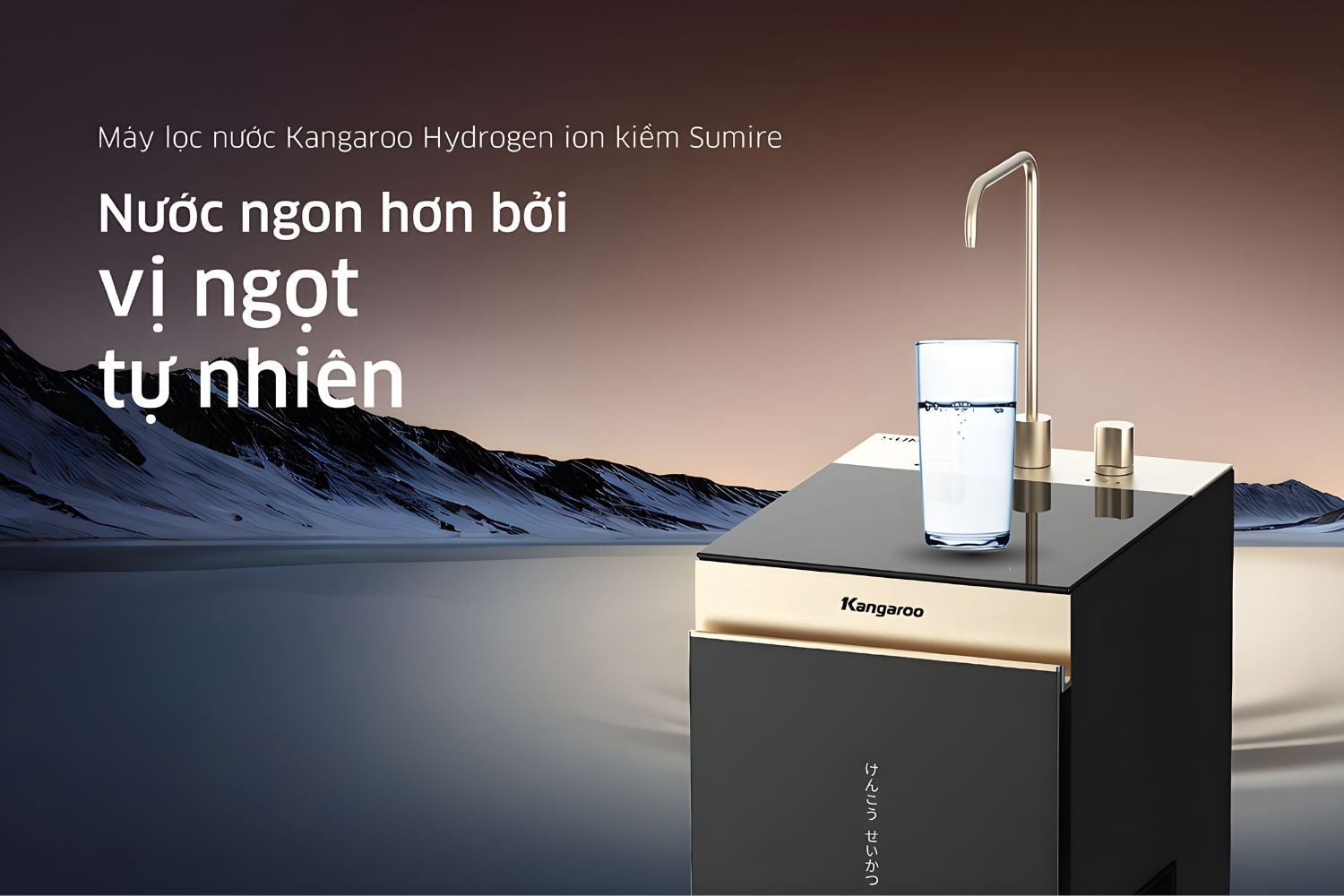 Kangaroo KGEP13A1 tạo ra nguồn nước có vị ngọt tự nhiên