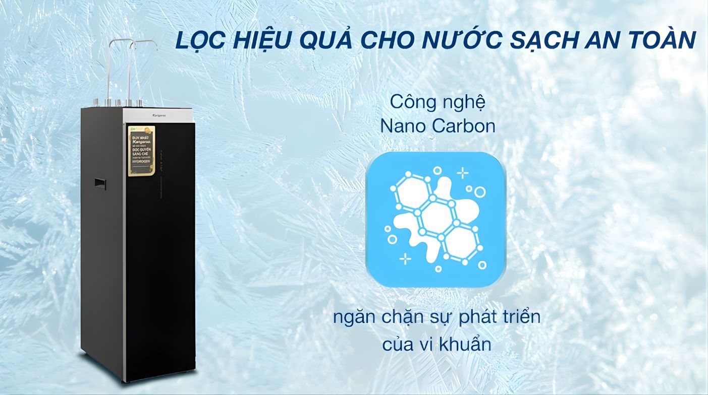 Làm sạch hiệu quả, kháng khuẩn tự nhiên với công nghệ Nano Cacbon