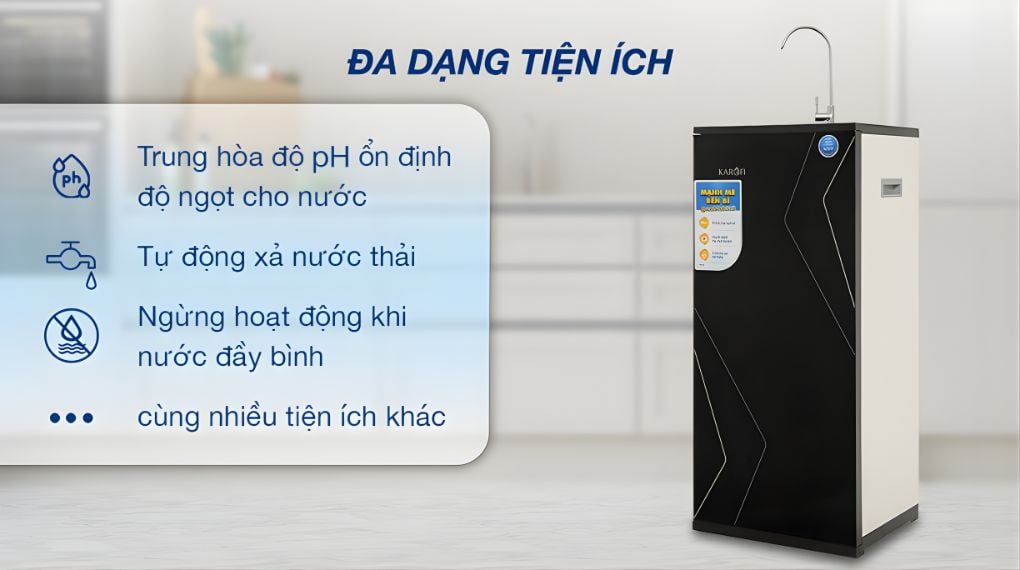 Máy được trang bị nhiều tiện ích thông minh giúp quá trình sử dụng thuận tiện