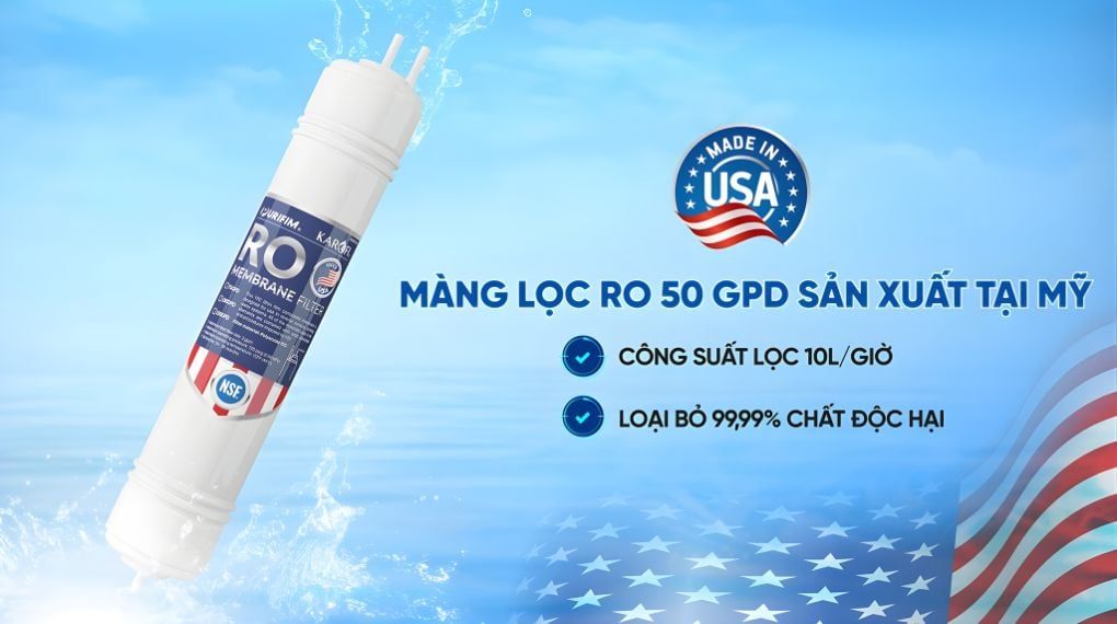 Màng RO 50 GPD sản xuất tại Mỹ