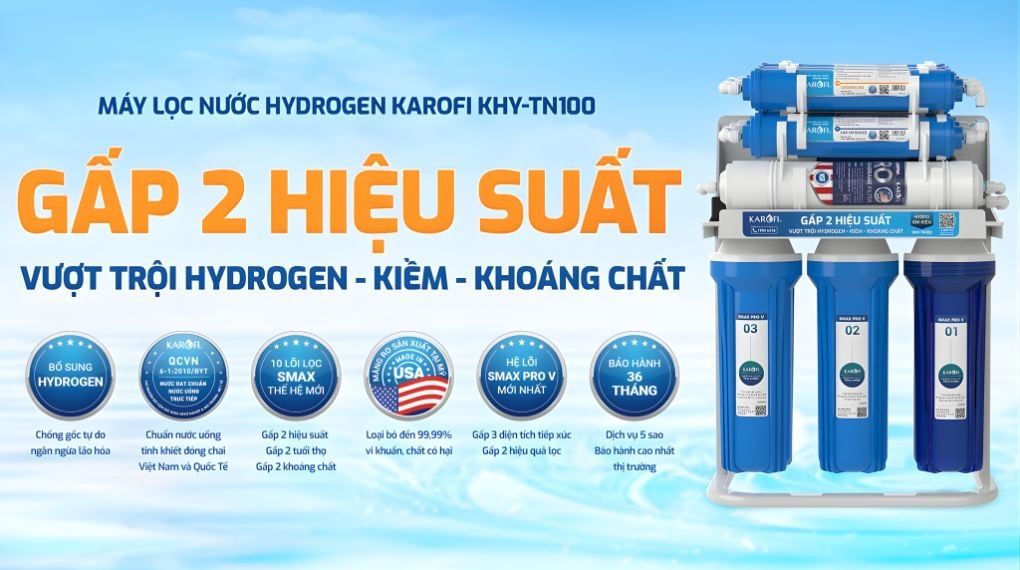 Tăng cường hàm lượng lớn Hydrogen, ion kiềm và khoáng chất