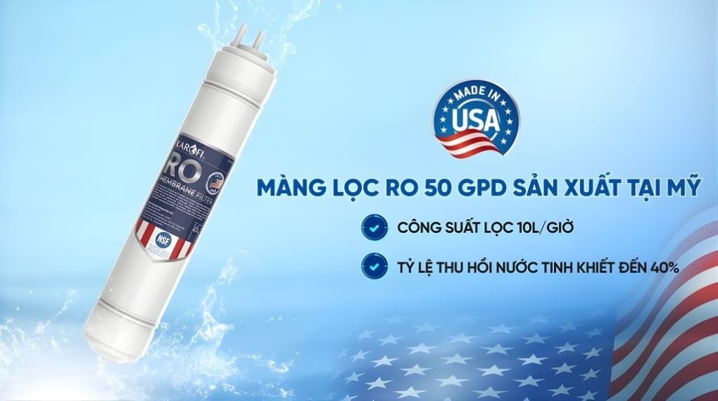 Màng RO 50 GPD sản xuất tại Mỹ