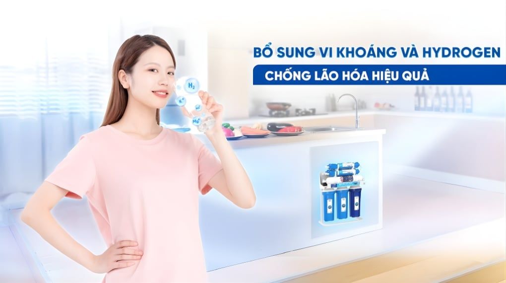 Nước sau lọc không chỉ ngon ngọt hơn mà còn được bổ sung khoáng chất