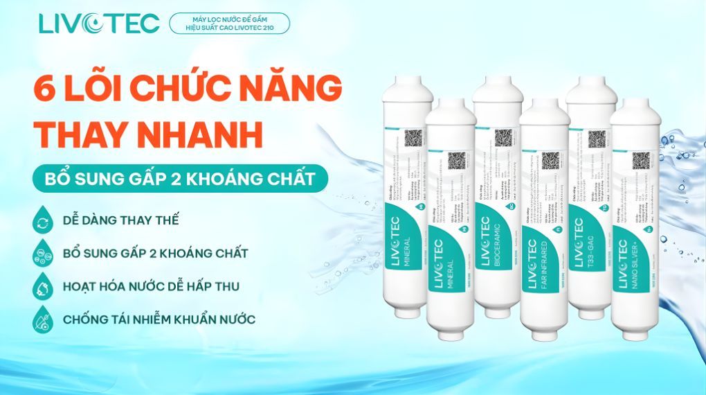 Livotec 210 sở hữu 6 lõi chức năng
