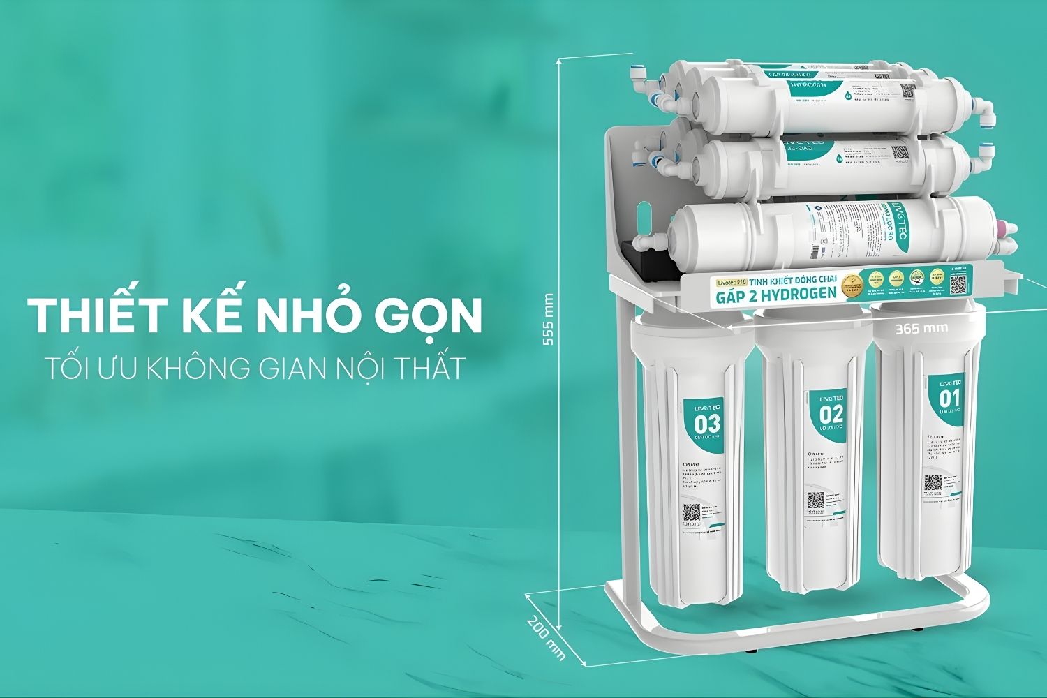 Thiết kế tối giản, không vỏ, kích thước nhỏ gọn