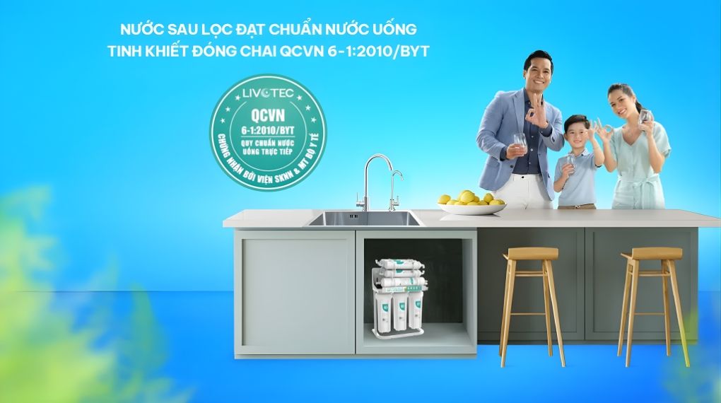 Nước sau lọc đạt chuẩn tinh khiết đóng chai QCVN 6-1:2010/BYT