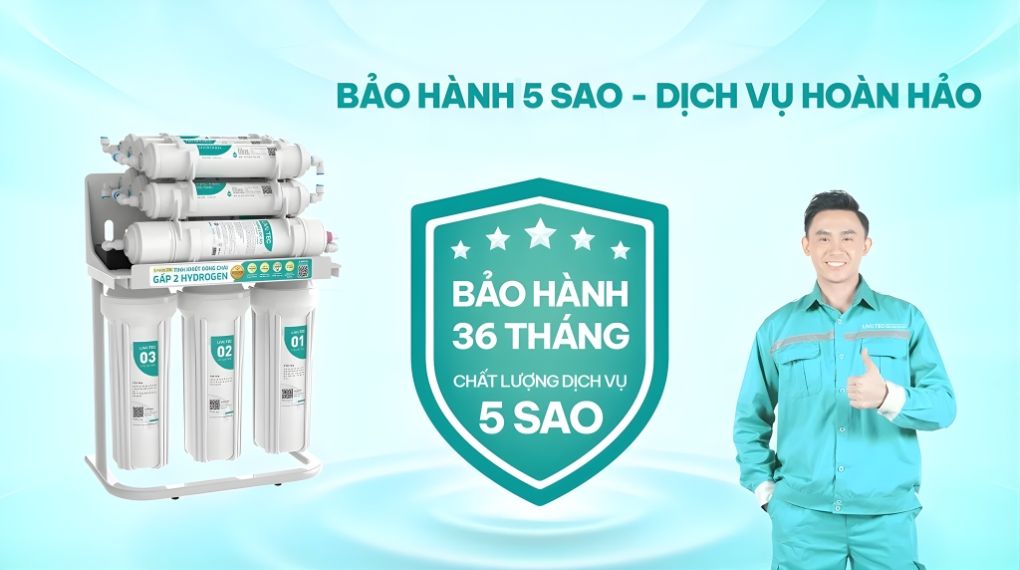 Máy lọc nước Livotec 218 áp dụng bảo hành đến 3 năm