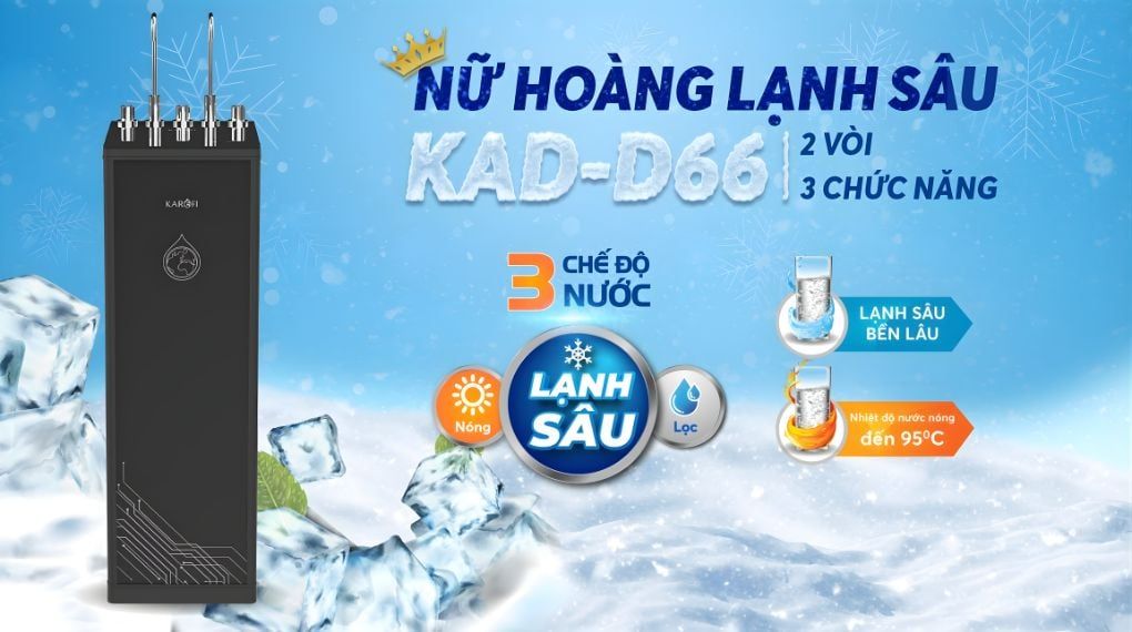 Công nghệ làm lạnh BLOCK bền bỉ, cho nhiệt độ nước lạnh sâu