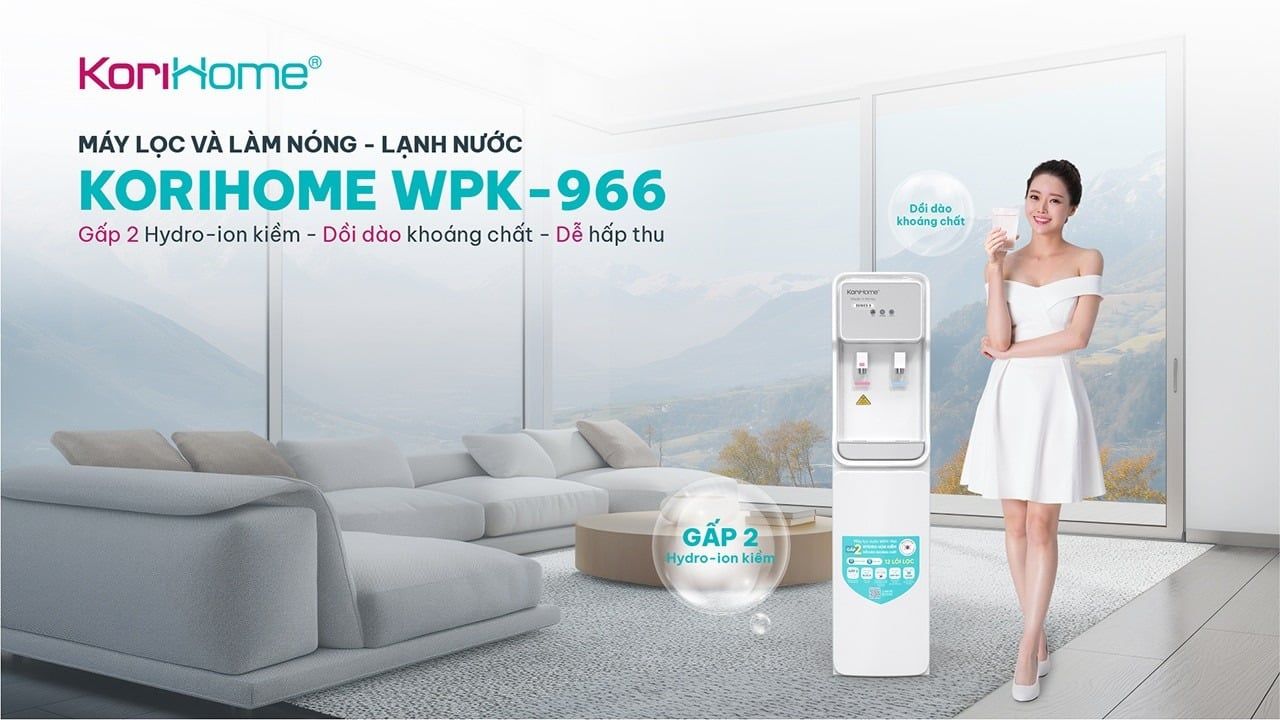 Máy Lọc Nước RO Nóng Lạnh Korihome WPK-966