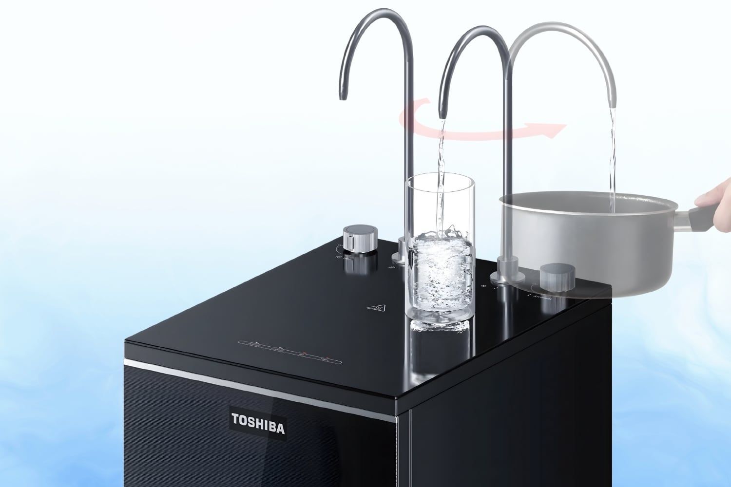 Vòi lấy nước xoay 360° tiện lợi