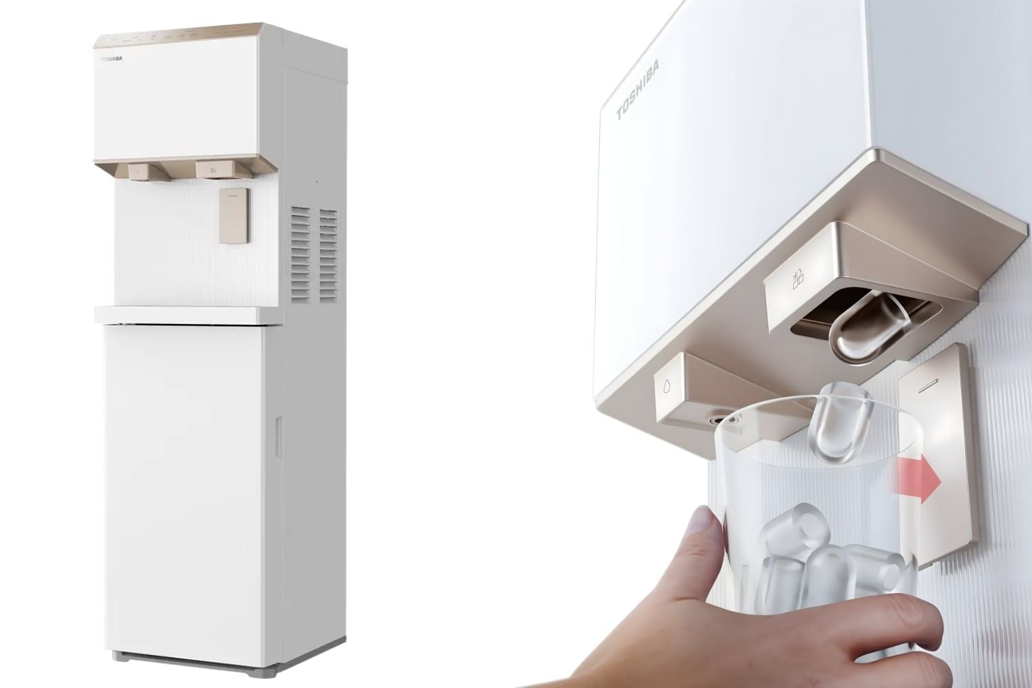 Hệ thống cung cấp nước & làm đá khép kín giúp đá luôn tinh khiết, không lẫn tạp chất